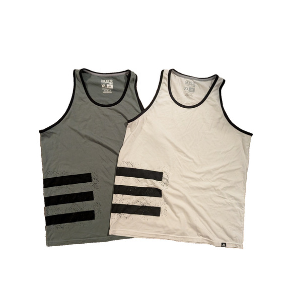 Adidas the go to performance tee tank top bundle 2 tank tops size XL - Picture 1 of 5